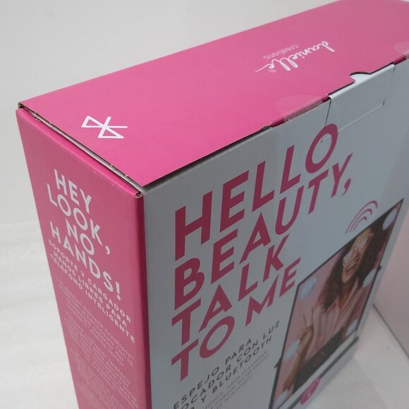 Danielle Creations Bluetooth L.E.D. Vanity Mirror Wireless Charging Hands Free - Picture 9 of 9